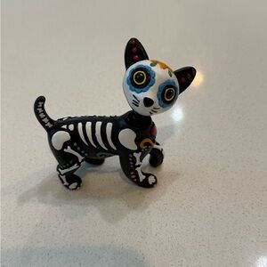 Sugar Skull Standing Cat Day Of The‎ Dead Figurine Bobble Head New Without Tag